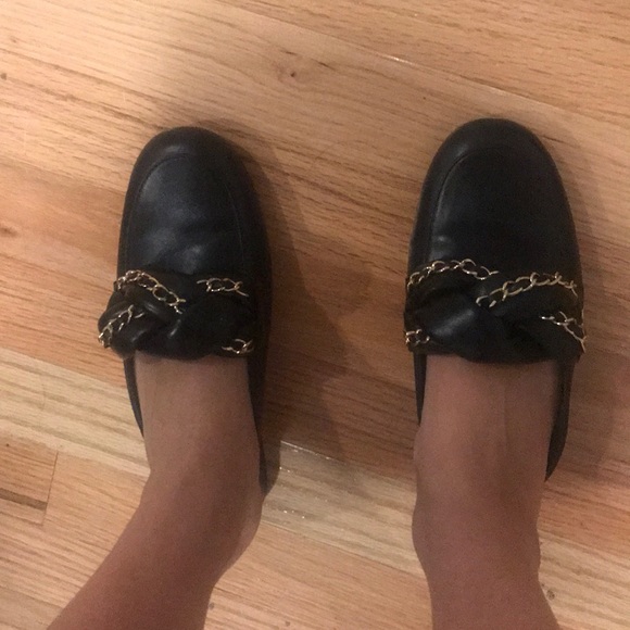 Chanel Black Braided Mules Loafer Slip on 6 RARE - Picture 6 of 15